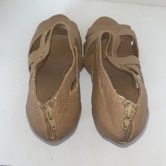 PURE ALFRED SUNG | Women's Stiletto Heels Tan Size 10 - Picture 5 of 8